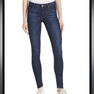 MOTHER Jean The Looker Clean Sweep Blue Skinny Mid Rise size 25